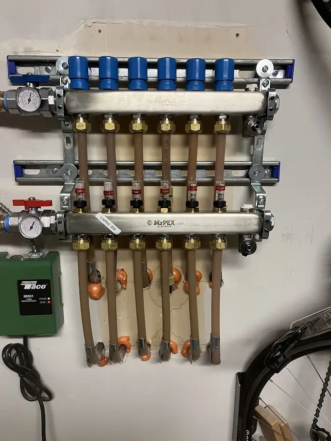 Plumber performing Gas Line Installation at a residential property in Jefferson